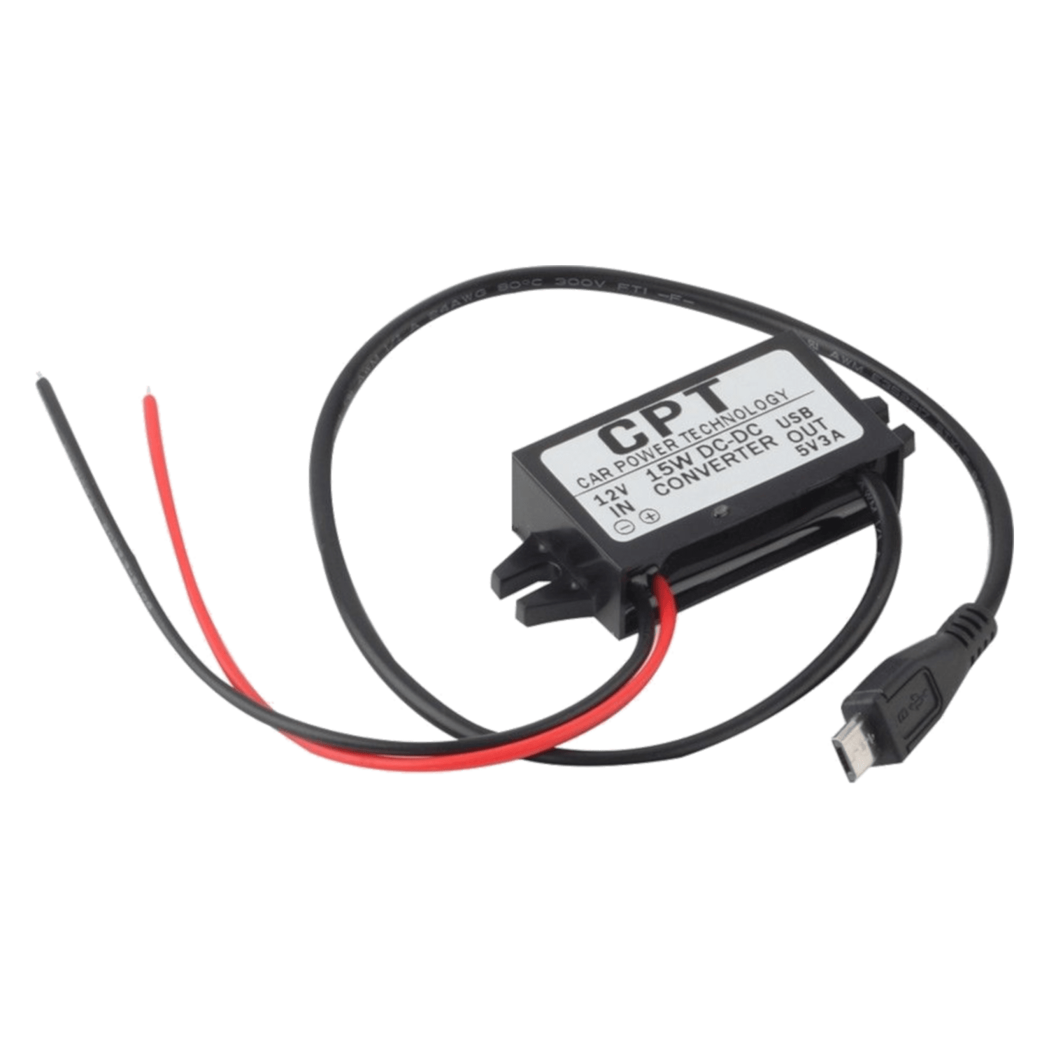 CPT-HUL-6 vehicle power supply 2A MAX single MicroUSB 5V output 